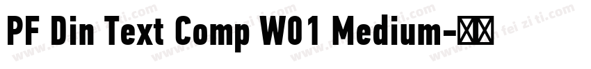 PF Din Text Comp W01 Medium字体转换